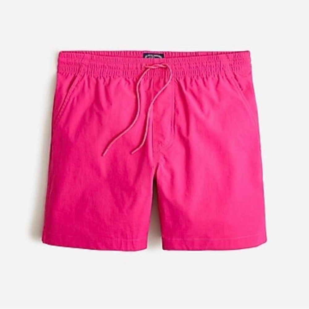 J. Crew Bright Pink Swim Trunks